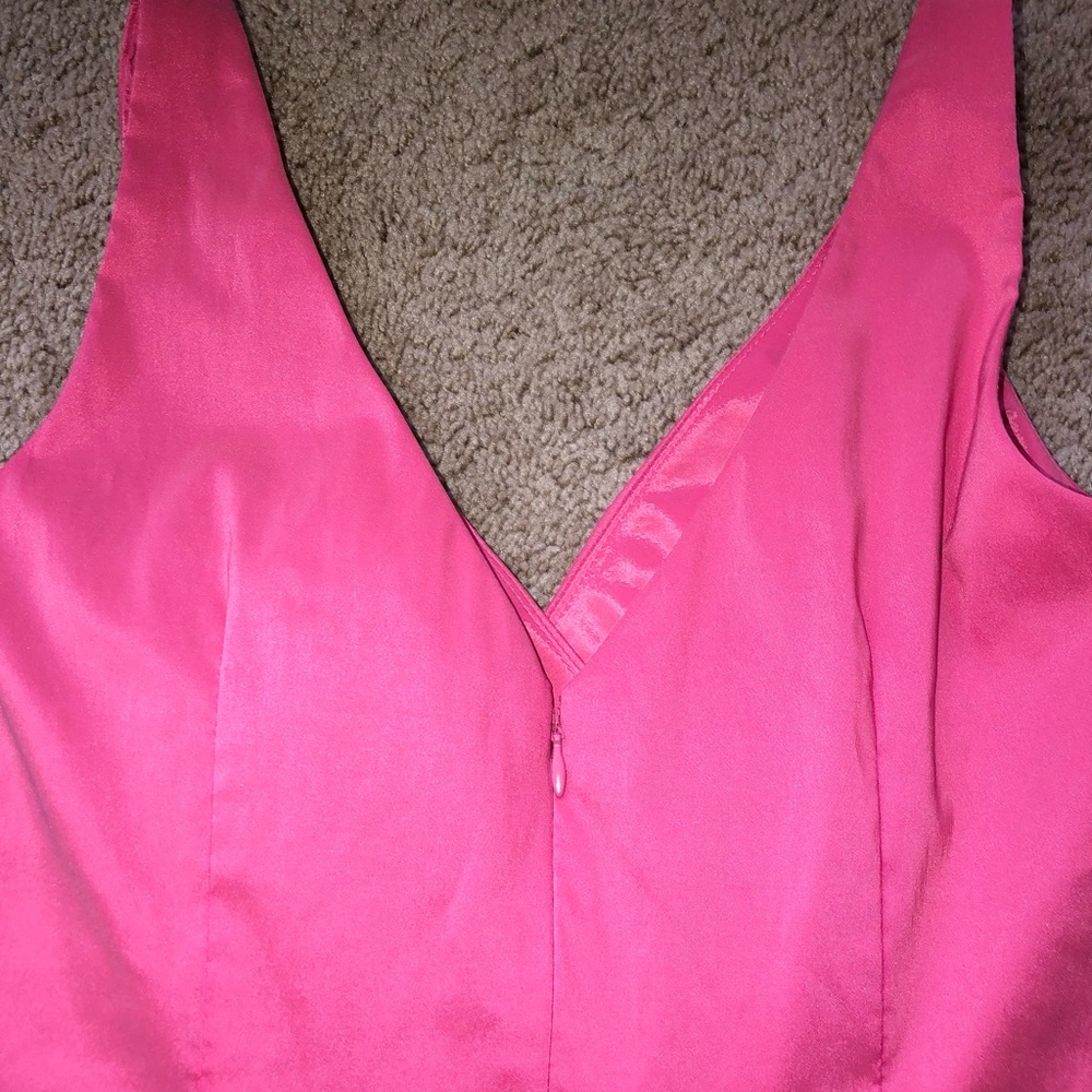 💗NEW! Maggy London Sleeveless Coral Ruched Cocktail Dress~ Size 4 - Picture 7 of 14